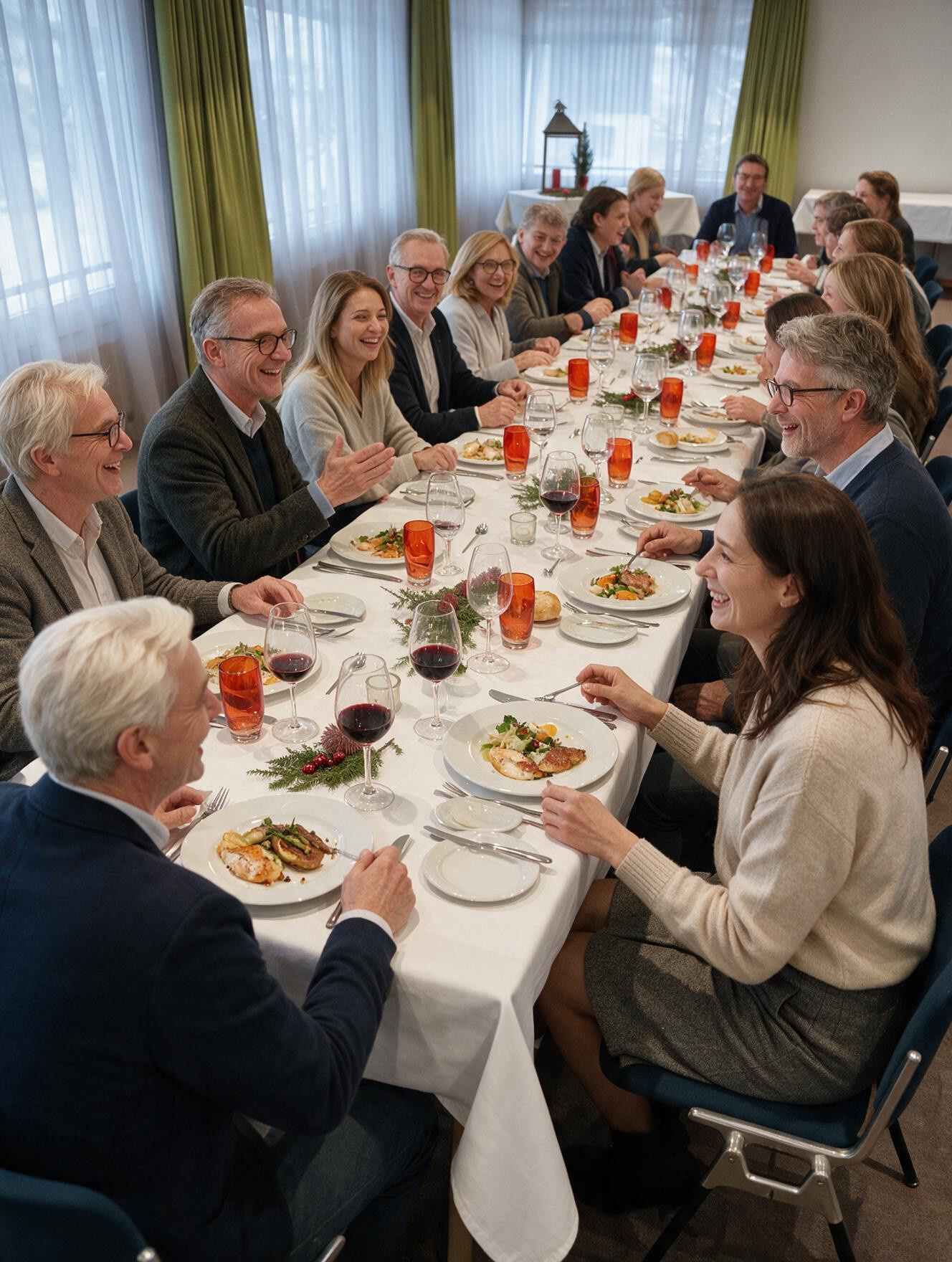 Weihnachtsessen Seminarraum